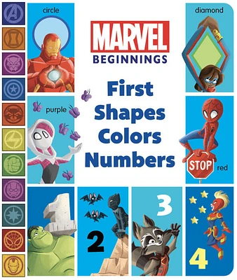 Marvel Beginnings: First Shapes, Colors, Numbers - Édition anglaise