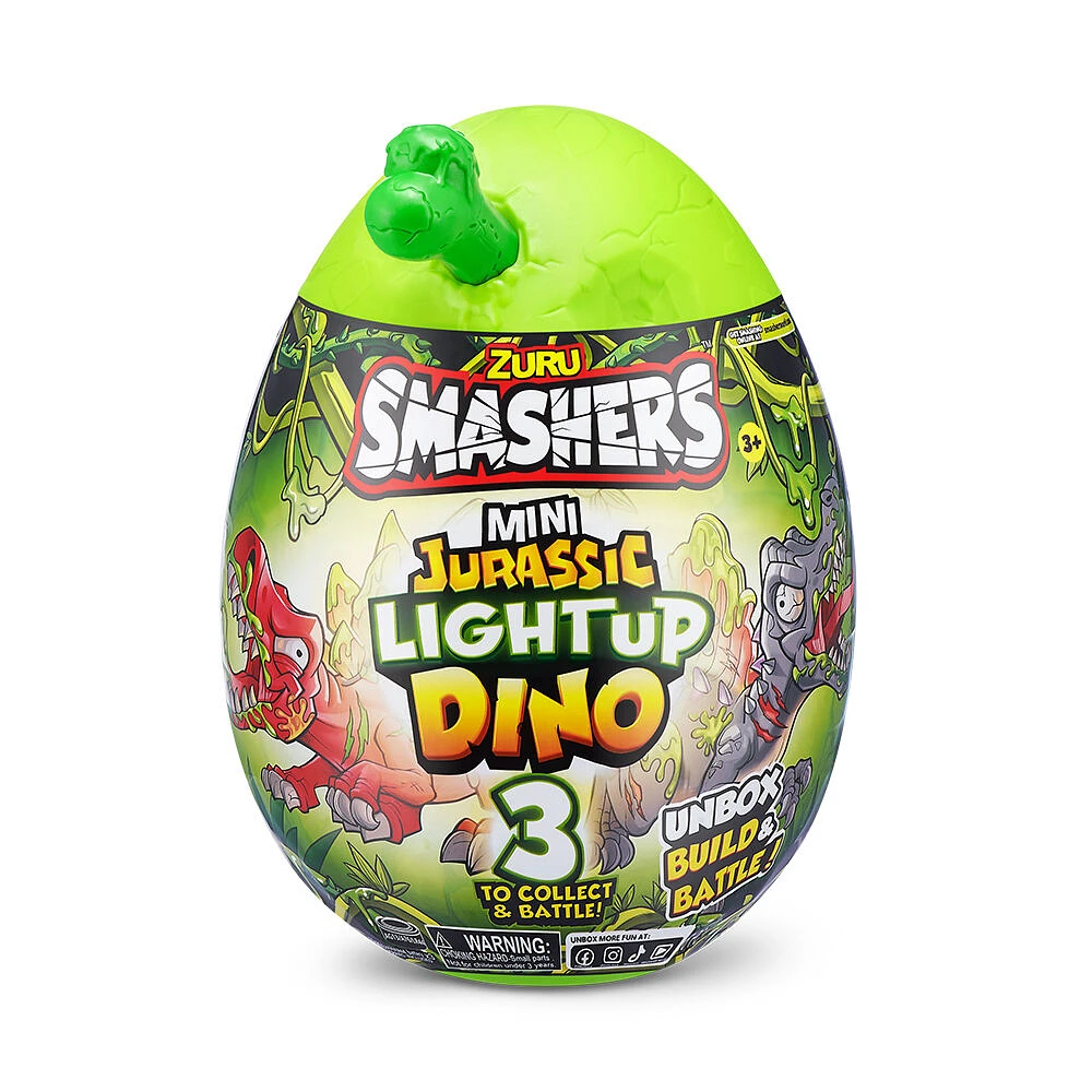 Mini oeuf de dinosaure jurassique allumant Smashers par ZURU