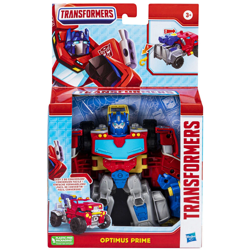 Transformers Optimus Prime, figurine convertible de 11 cm avec crochet de remorquage