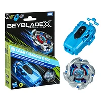Beyblade X Cobalt Dragoon 2-60C Deluxe Left-Spin String Launcher Set