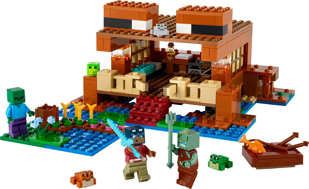 LEGO Minecraft La maison grenouille; jeu de construction maison avec personnage de slime 21256