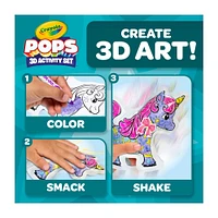 Ensemble d'activités de personnages gonflables Crayola POPS 3D, Licornes