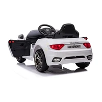 KIDSVIP 12V Maserati Gran Cabrio W/ RC - White - English Edition