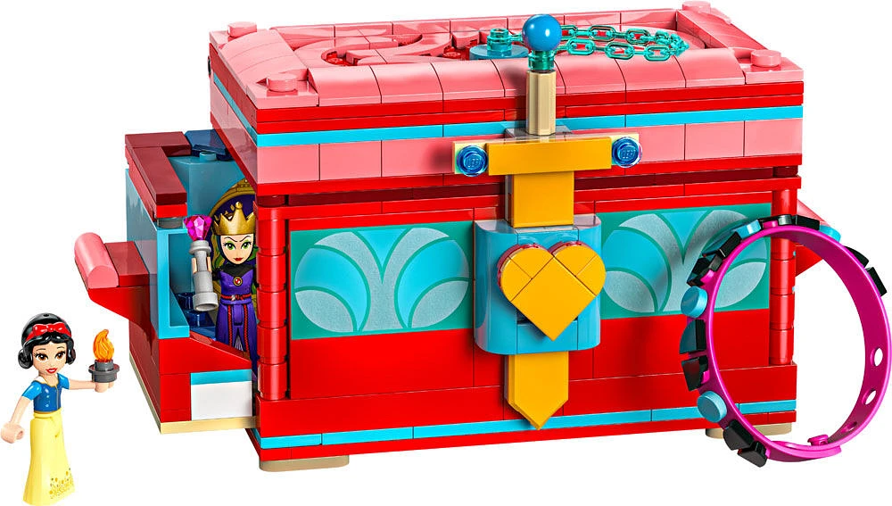 LEGO Disney Snow White's Jewelry Box Building Toy with Disney Bracelet 43276