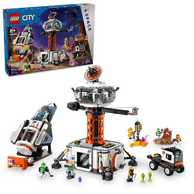 Ensemble LEGO City La base spatiale et la rampe de lancement de la fusée 60434