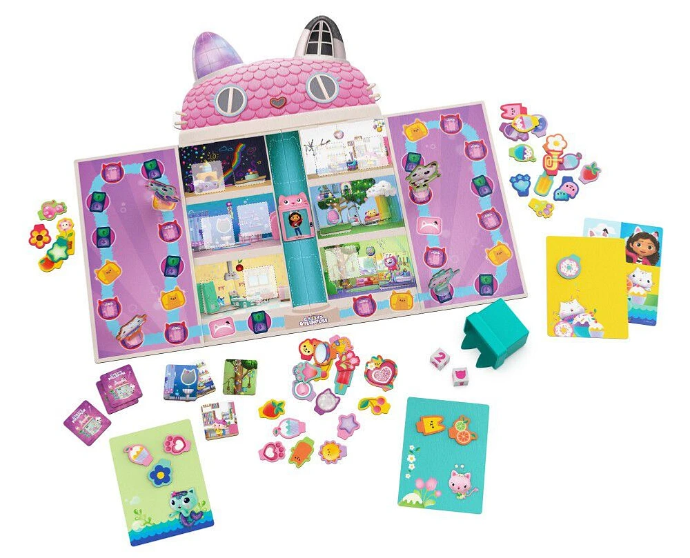 Gabby's Dollhouse, Charming Collection Game Board Game for Kids Based on the Netflix Original Series Gabby's Dollhouse Toys