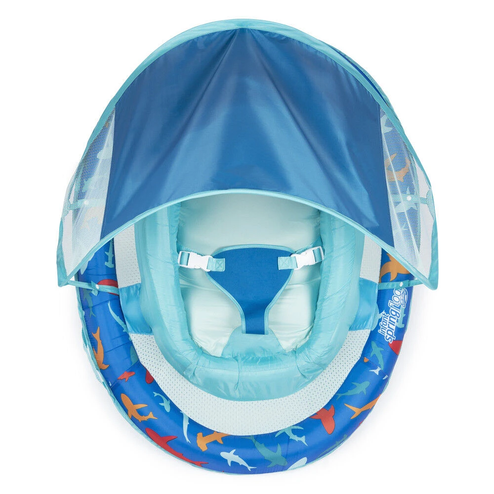 Swimways Sun Canopy Inflatable Infant Spring Float, Shark Design