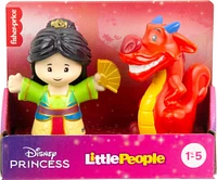 Disney Princess Mulan & Mushu Little People Figure Set for Toddlers and Kids