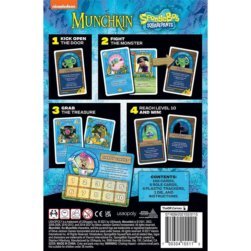 USAopoly MUNCHKIN: SpongeBob SquarePants - Édition anglaise