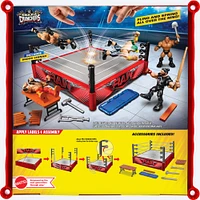 WWE - Coffret de jeu + figurine - Knuckle Crunchers - Ring à rebonds