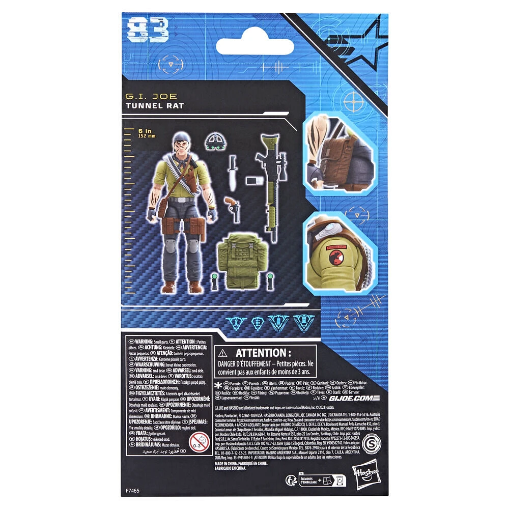 G.I. Joe Classified Series, figurine de collection Tunnel Rat 83 de 15 cm
