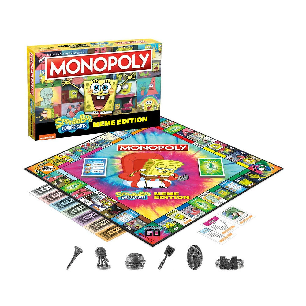 USAopoly MONOPOLY: SpongeBob SquarePants Meme Edition - English Edition