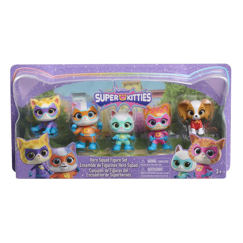 Disney Junior SuperKitties Hero Squad Figure Set