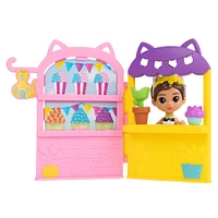 Gabby's Dollhouse, Fête dans le jardin de Kitty Fairy, Coffret de 18 pièces avec 3 figurines, jouets surprises et accessoires maison de poupée