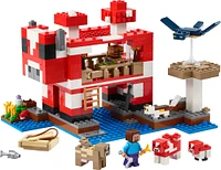 LEGO Minecraft The Mooshroom House Toy Figures and Playset - Building Toy - with Steve Minifigure - 21270