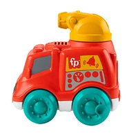 Fisher-Price - Camion de pompiers sonore, jouet à pousser pour bébés