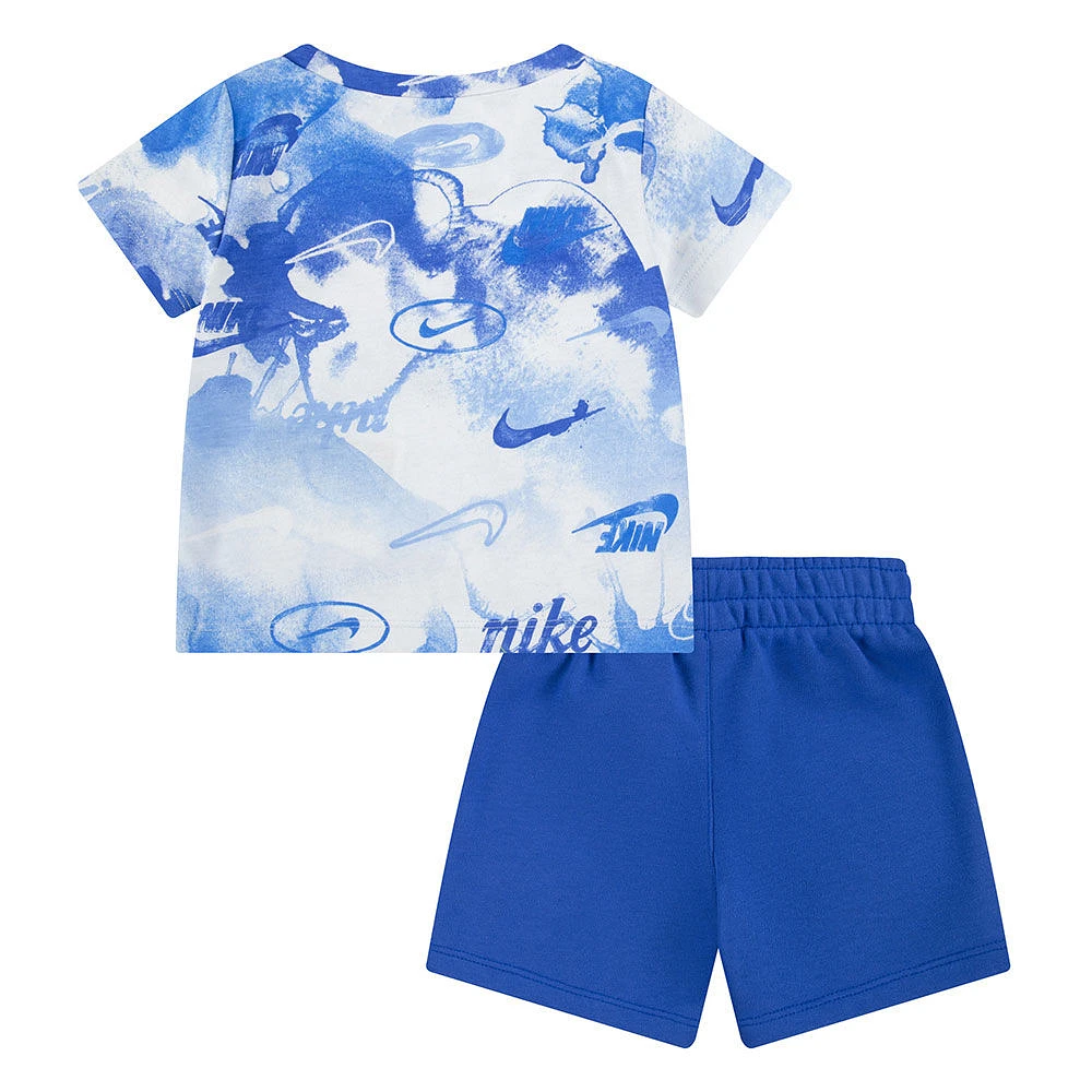 Ensemble T-shirt et Shorts Nike - Bleu 