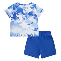 Ensemble T-shirt et Shorts Nike - Bleu 