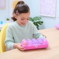 Hatchimals Alive, Egg Carton Jouet avec 5 mini figurines dans des oeufs qui éclosent tout seuls, 11 accessoires