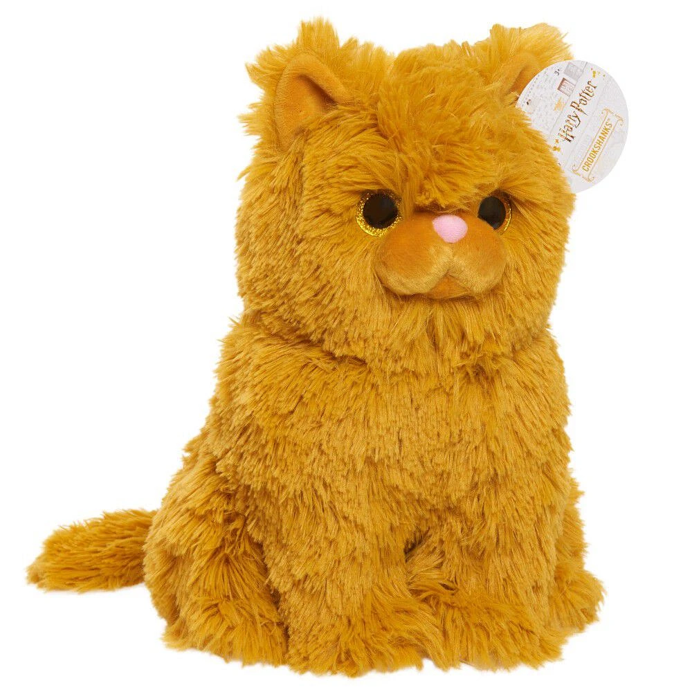 Peluche de 29 cm (11,5 pouces) de Crookshanks de Harry Potter, Grande Peluche d'Animal Moitié Chat Moitié Fléreur - Notre exclusivité