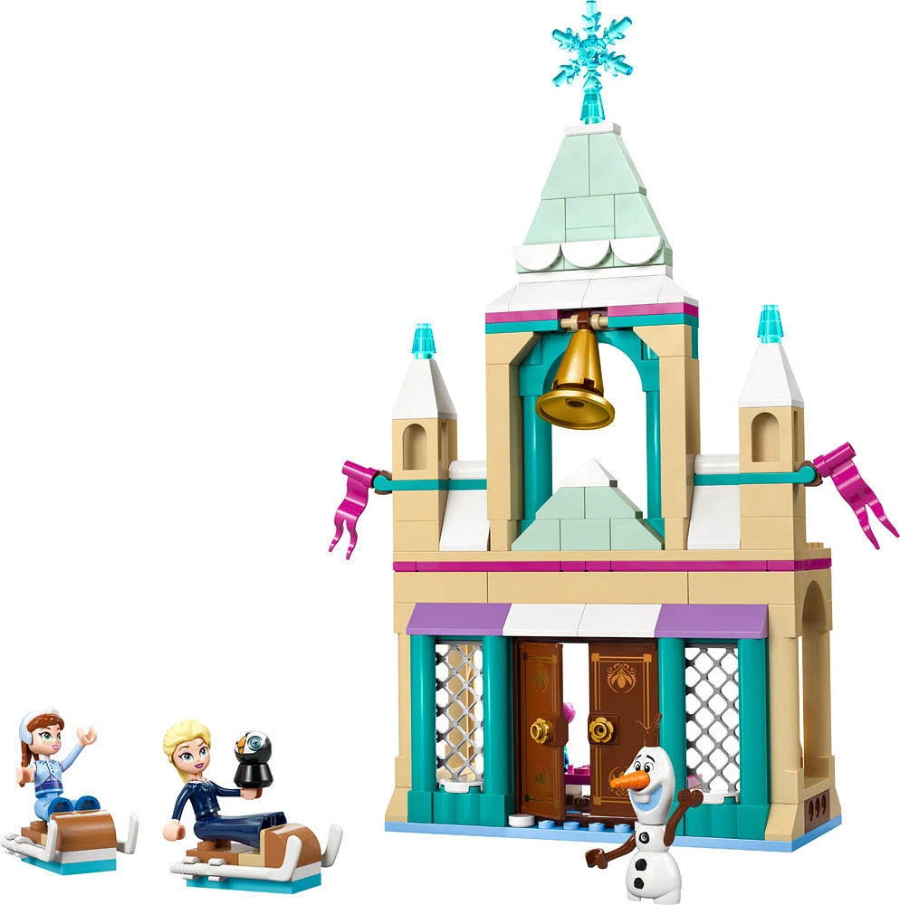 LEGO Disney La Reine des neiges Le château de la Reine des neiges à Arendelle, Ensemble de jeu de construction, Modèle avec minipoupée Elsa 43265