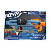 Nerf Elite 2.0 Commander RD-6 Blaster, 12 Official Nerf Darts, 6-Dart Rotating Drum, Tactical Rails, Barrel and Stock Attachment Points