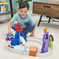 PAW Patrol, True Metal Total City Rescue Movie Track Set with Exclusive Marshall Vehicle, 1:55 Scale