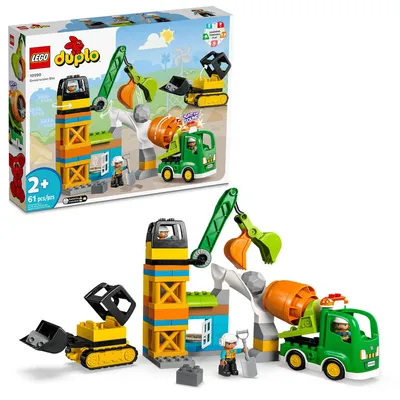 LEGO DUPLO Town Construction Site 10990 Building Toy Set (61 Pieces)