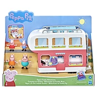 Peppa Pig Peppa's Adventures Camping-car familial, jouet - Édition anglaise