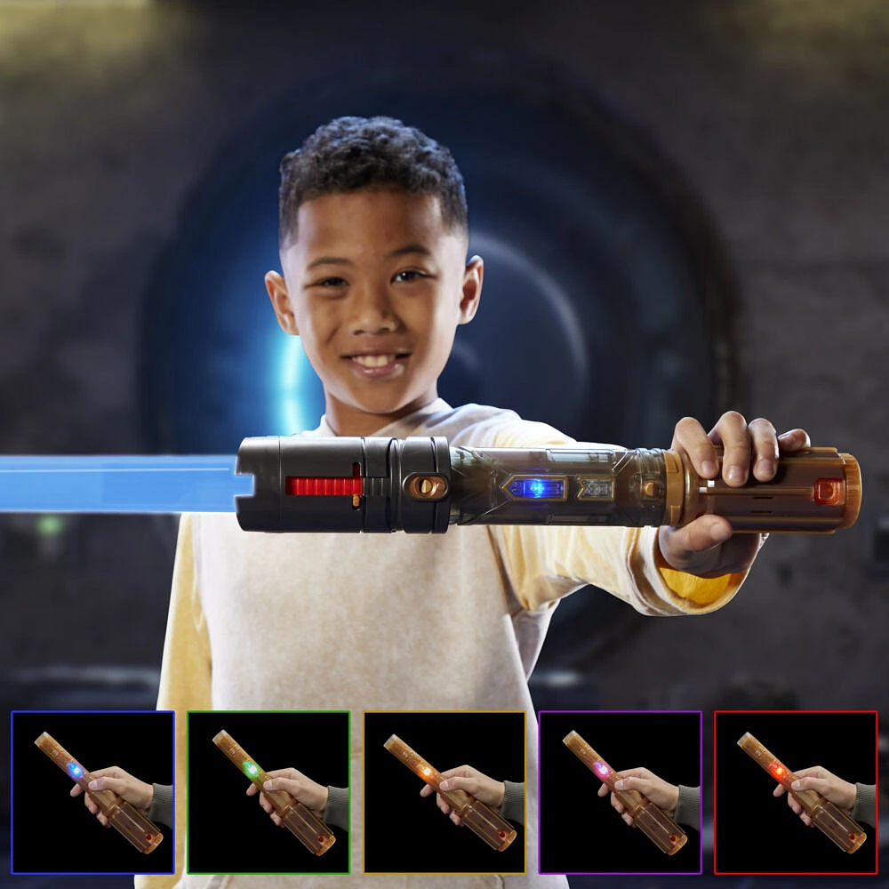 Star Wars LIGHTSABER Forge, Sabre laser de Maître couleurs de la Force, SABRE LASER électronique avec lame changeant de couleur