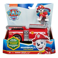 PAW Patrol, Marshall Fire Engine, Camion avec figurine articulée à collectionner, jouets respectueux de la planète