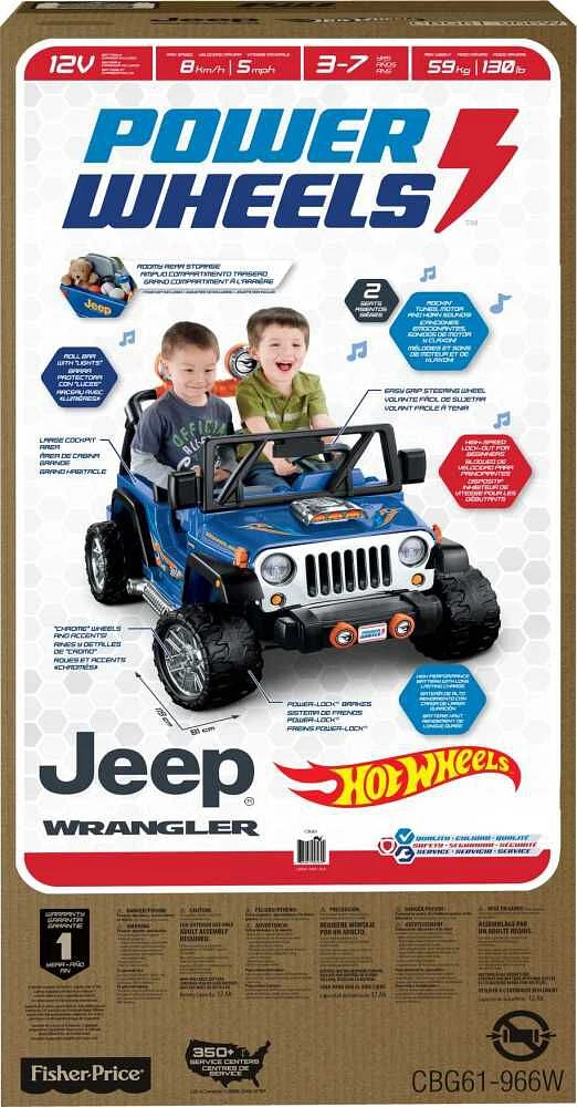 Fisher-Price Power Wheels Hot Wheels Jeep Wrangler