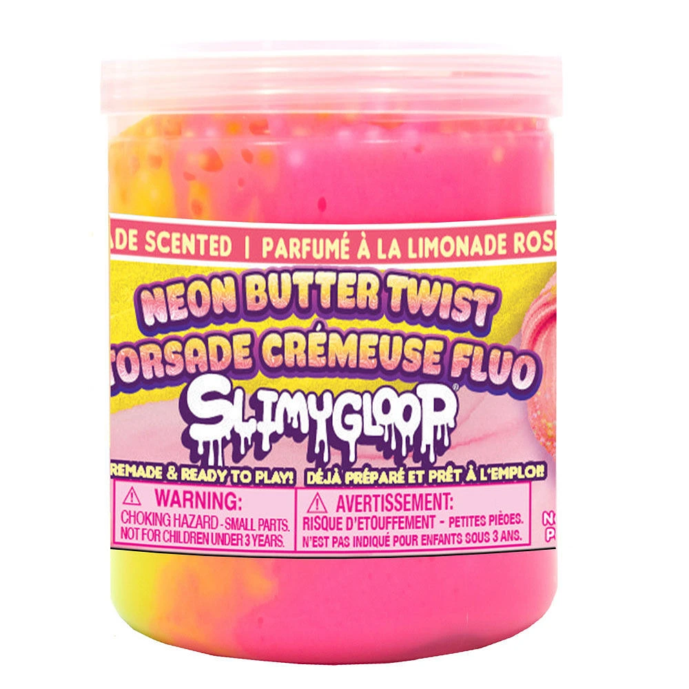 SLIMYGLOOP Torsade crémeuse fluo limonade rose