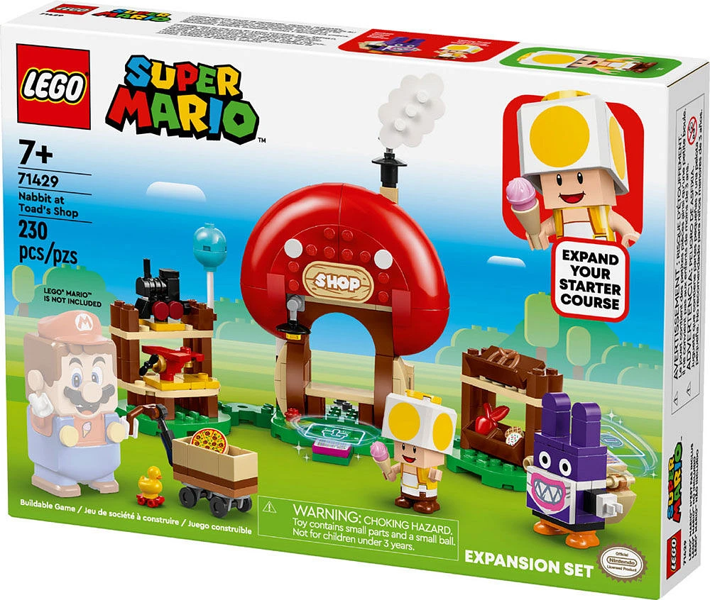 LEGO Super Mario Nabbit at Toad's Shop Expansion Set Build and Display Toy Set 71429