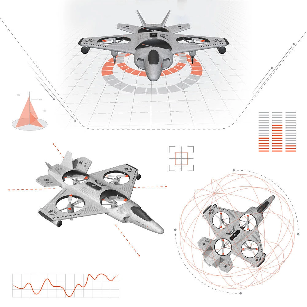 Remote Control Thunderbolt Jet X-2 Stunt Drone