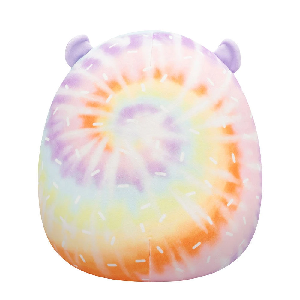 Peluche Squishmallows 12" - Groovy le hérisson teinté avec ventre et cils roses