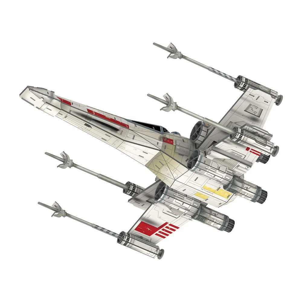 4D Build, Star Wars T-65 X-Wing Starfighter, 3D Paper Model Kit, 160 Piece Paper Model Kit