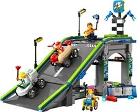 LEGO City No Limits: Race Car Ramp Track Building Toy - Soap Box Car Ramp for Racing with 2 Cars - 60460