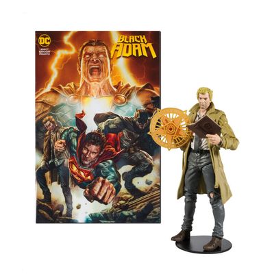 DC Direct - 7 Inch Figurine with Comic - Black Adam Comic - Constantine Figurine