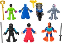 Imaginext DC Super Friends Deluxe Figure Pack Batman Toys for Preschool Kids, 9 Pieces