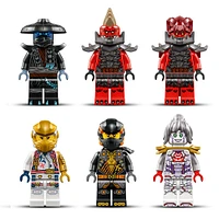 LEGO NINJAGO Le robot ultracombiné de Zane, jouet, ensemble de construction 4-en-1 avec une voiture, un avion et un dragon 71834