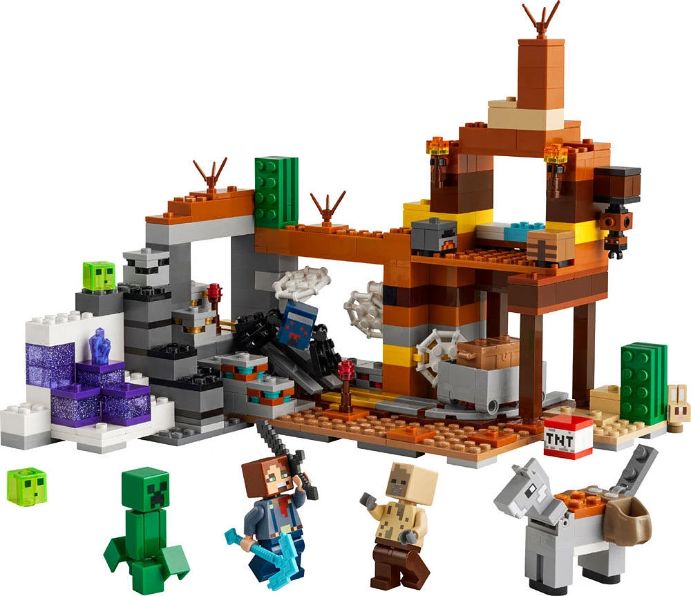 Jouet LEGO Minecraft Le puits de mine des Badlands 21263