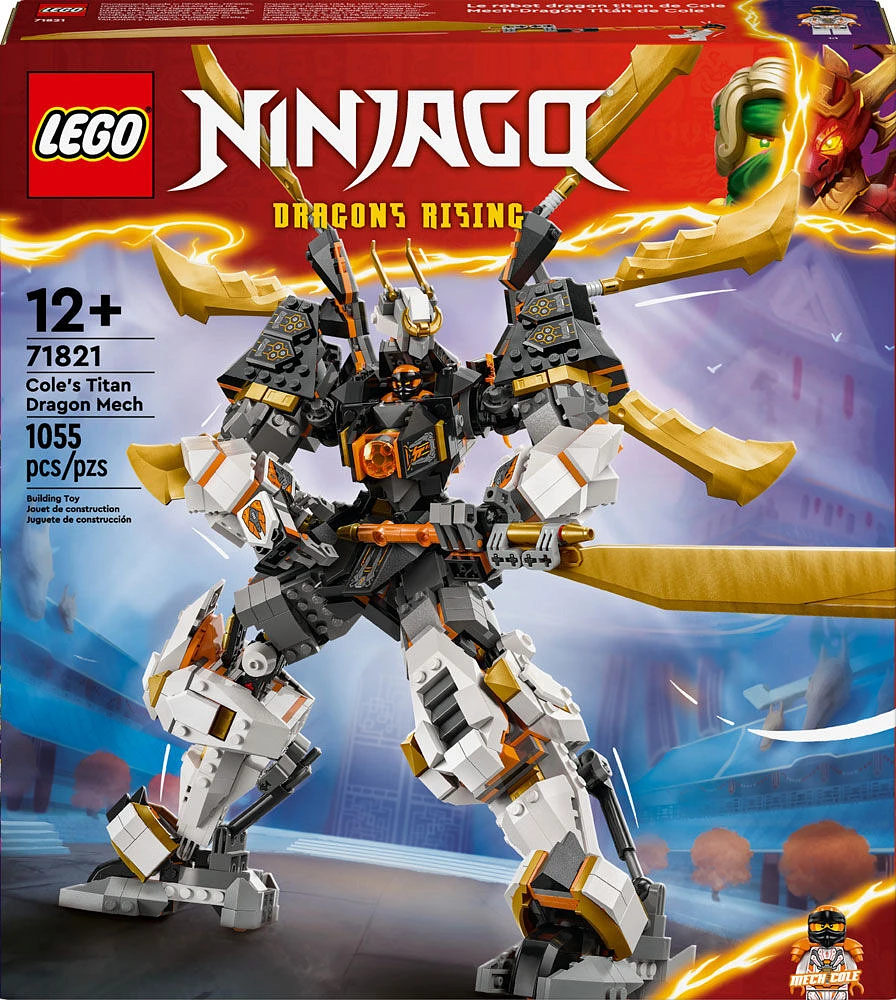 LEGO NINJAGO Le robot dragon titan de Cole Jouet d'aventure 71821