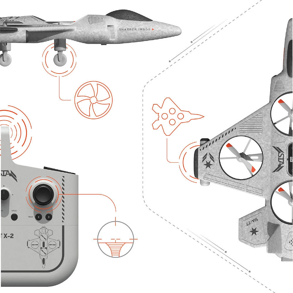 Remote Control Thunderbolt Jet X-2 Stunt Drone