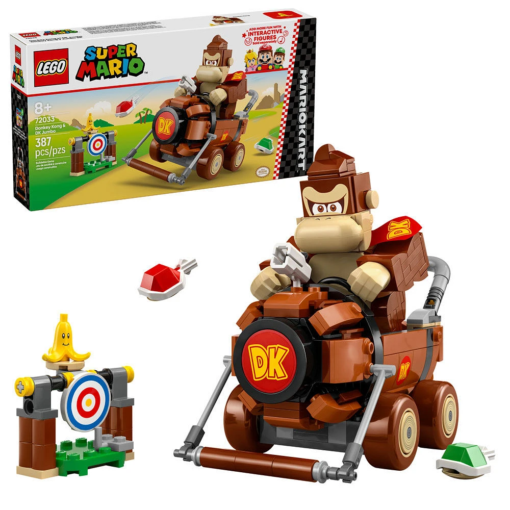 LEGO Super Mario: Mario Kart Donkey Kong & DK Jumbo - Collectible Toy - Nintendo Gift Idea - 72033