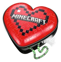 Coffre En Forme De Coeur Minecraft 54 Pièces Puzzle 3D
