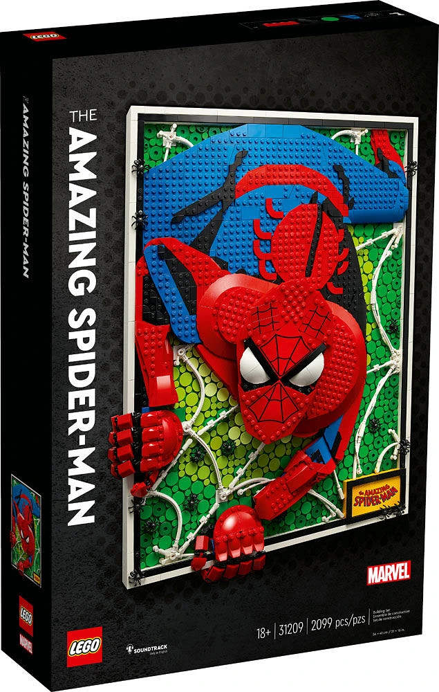 LEGO Art L'Extraordinaire Spider-Man 31209 Ensemble de construction (2 099 pièces)