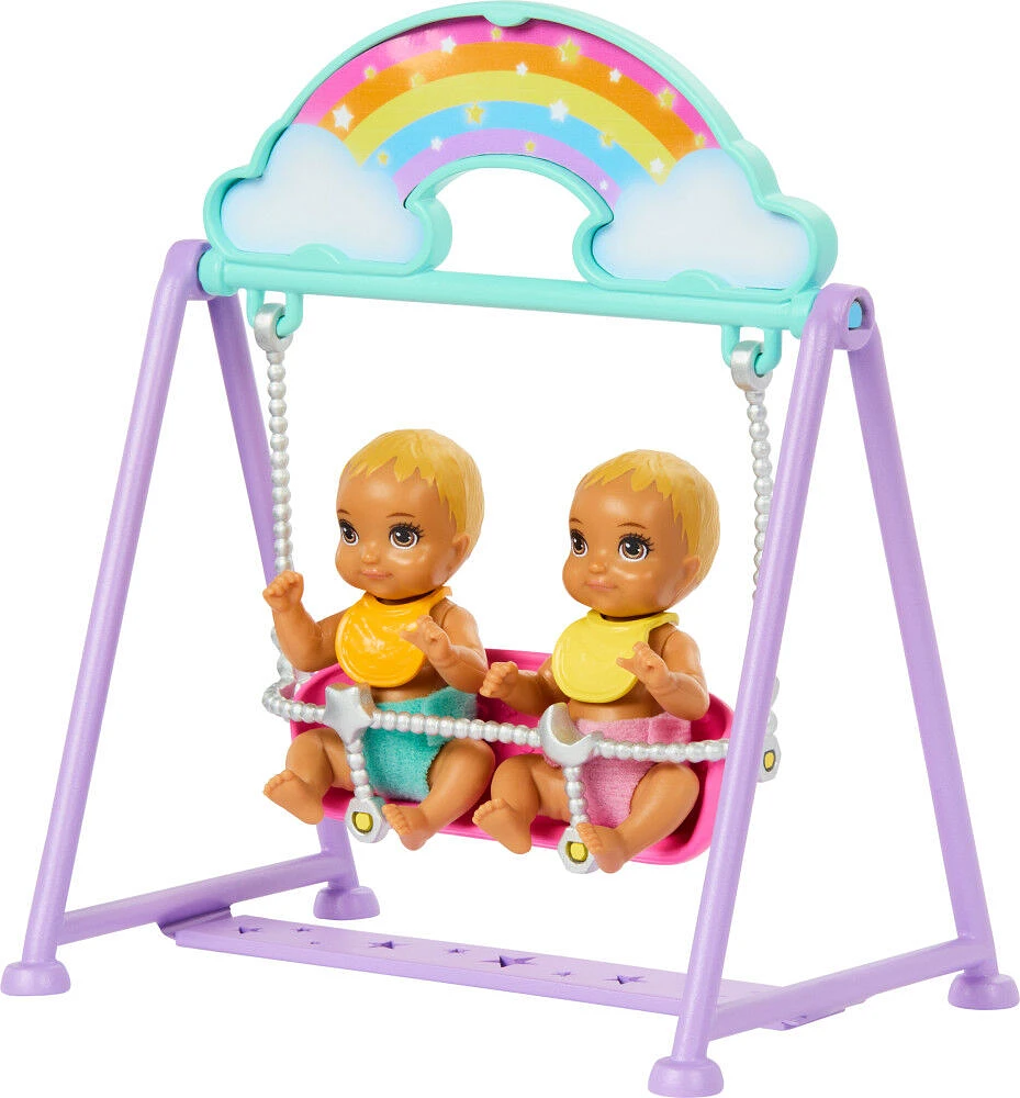 Barbie Skipper Babysitter Doll with Twin Nursery Playset & Accessories