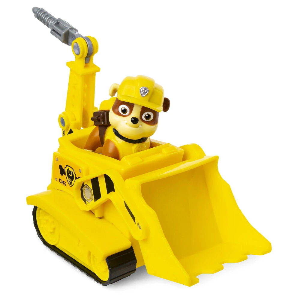 PAW Patrol, Bulldozer de Ruben avec figurine à collectionner