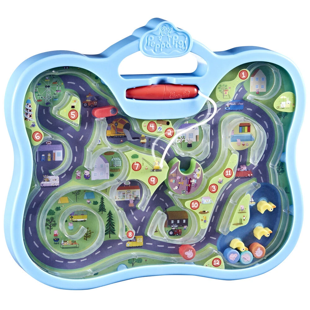 Peppa Pig Toys Peppa's Town Tour Maze Toy, Preschool Toys